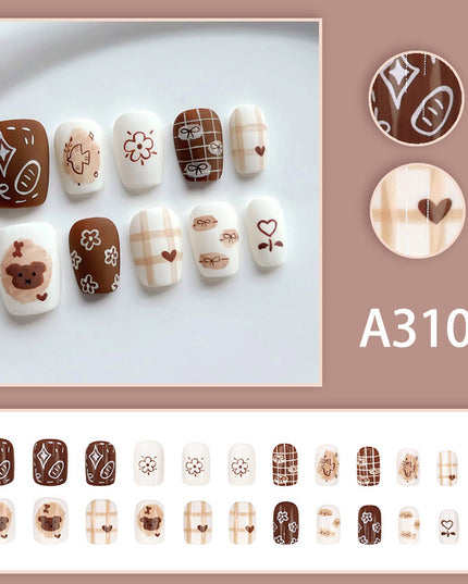 Elegant Minimalist Press-On Nail Set (24pcs) (DESIGN 7627)