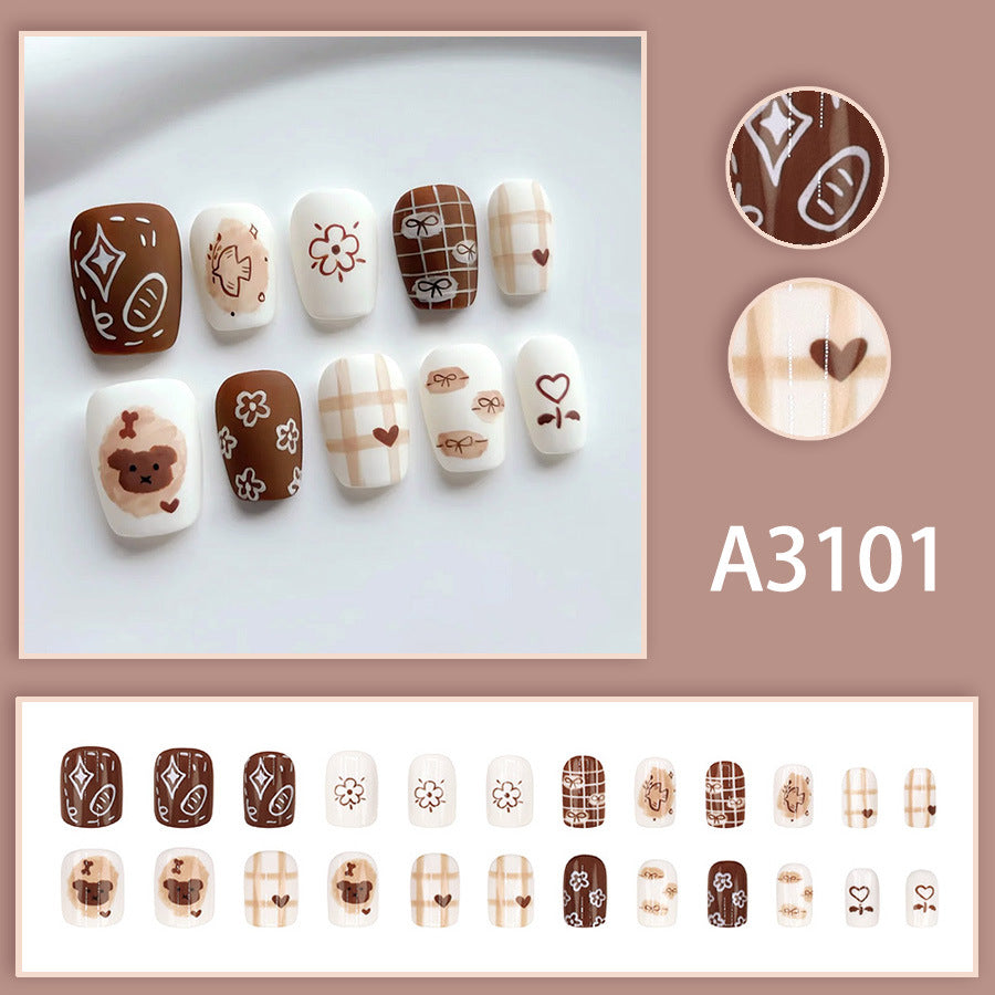 Elegant Minimalist Press-On Nail Set (24pcs) (DESIGN 7627)