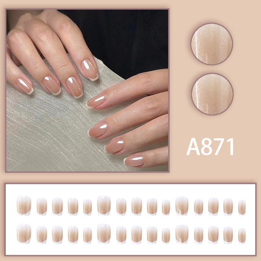 Elegant Minimalist Press-On Nail Set (24pcs) (DESIGN 7520)