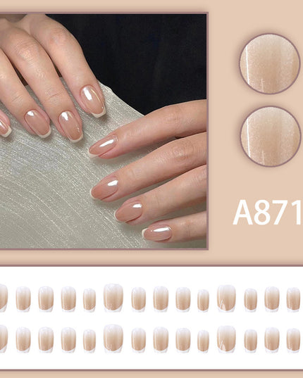 Elegant Minimalist Press-On Nail Set (24pcs) (DESIGN 7520)