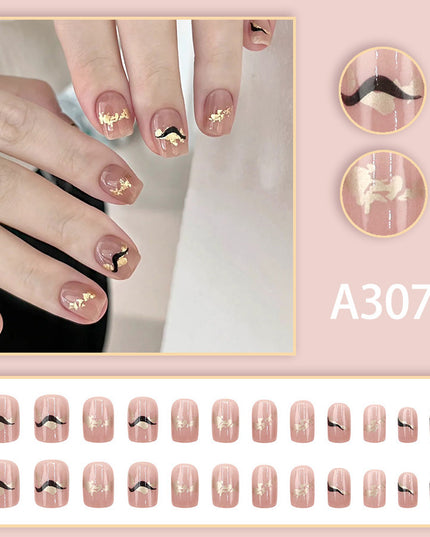 Elegant Minimalist Press-On Nail Set (24pcs) (DESIGN 7601)