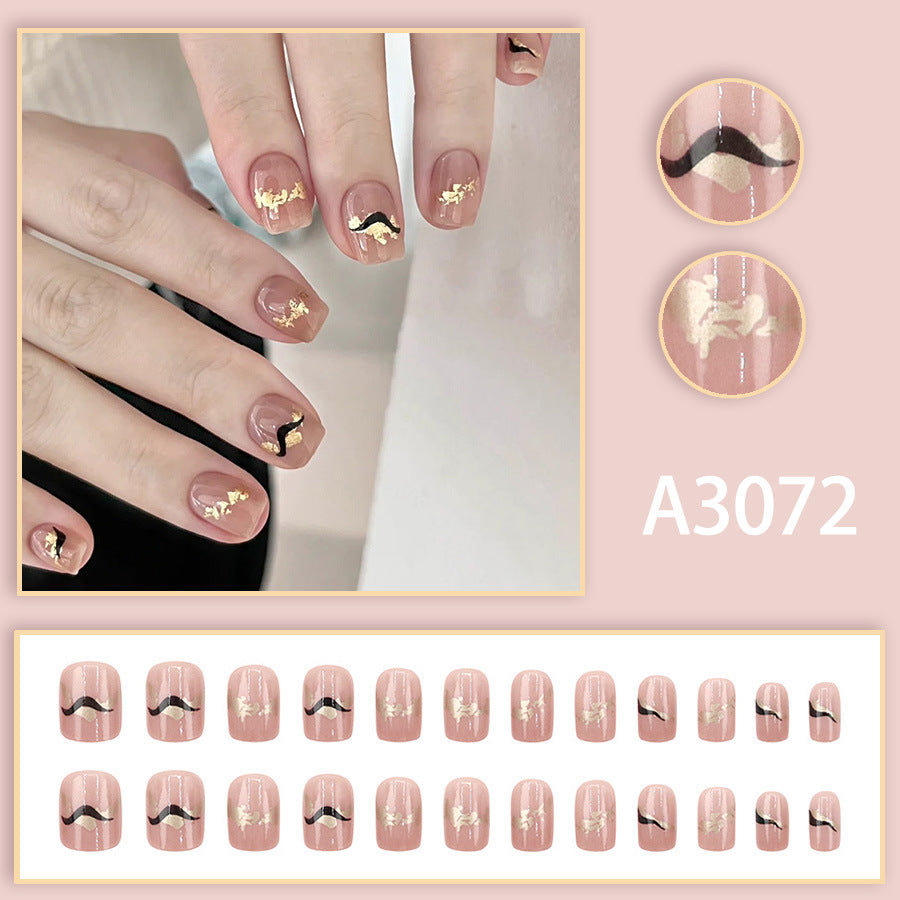 Elegant Minimalist Press-On Nail Set (24pcs) (DESIGN 7601)