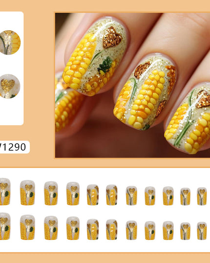 Elegant Minimalist Press-On Nail Set (24pcs) (DESIGN 7353)