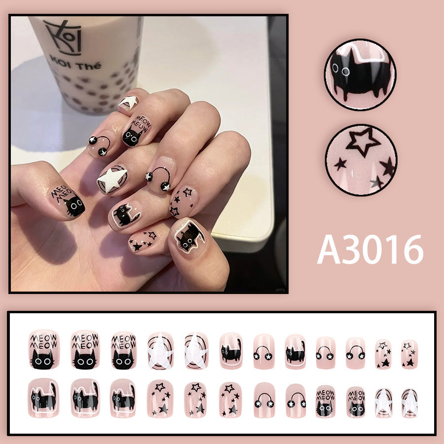 Elegant Minimalist Press-On Nail Set (24pcs) (DESIGN 7555)