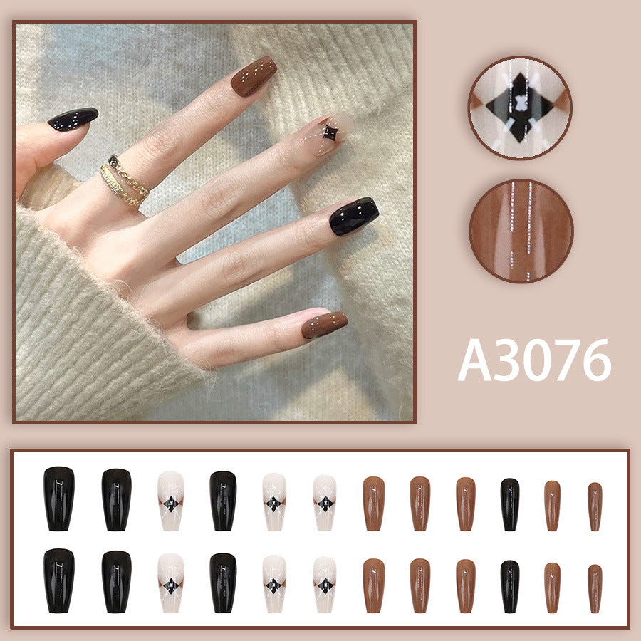 Elegant Minimalist Press-On Nail Set (24pcs) (DESIGN 7605)
