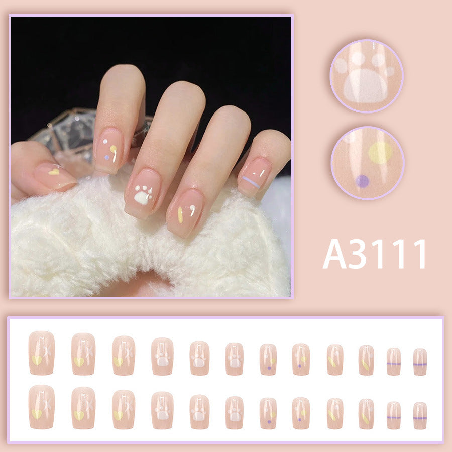 Elegant Minimalist Press-On Nail Set (24pcs) (DESIGN 7637)