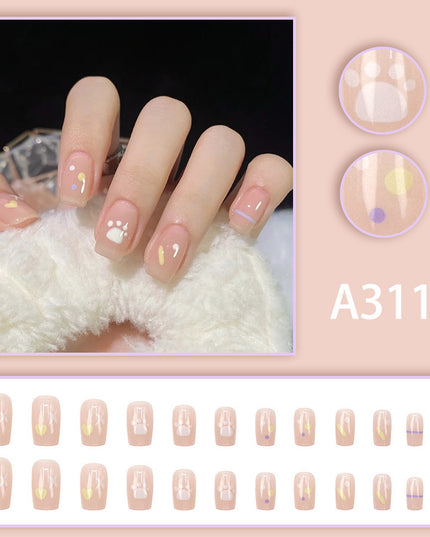 Elegant Minimalist Press-On Nail Set (24pcs) (DESIGN 7637)