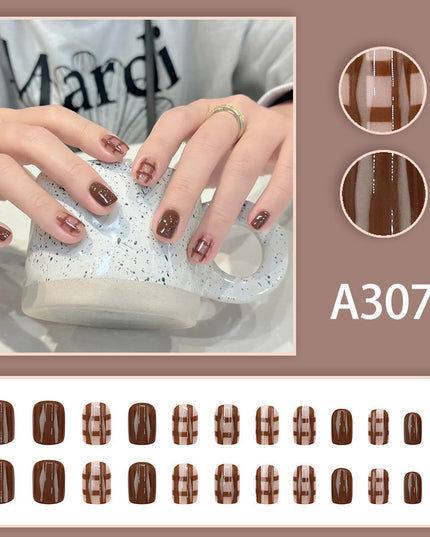 Elegant Minimalist Press-On Nail Set (24pcs) (DESIGN 7607)