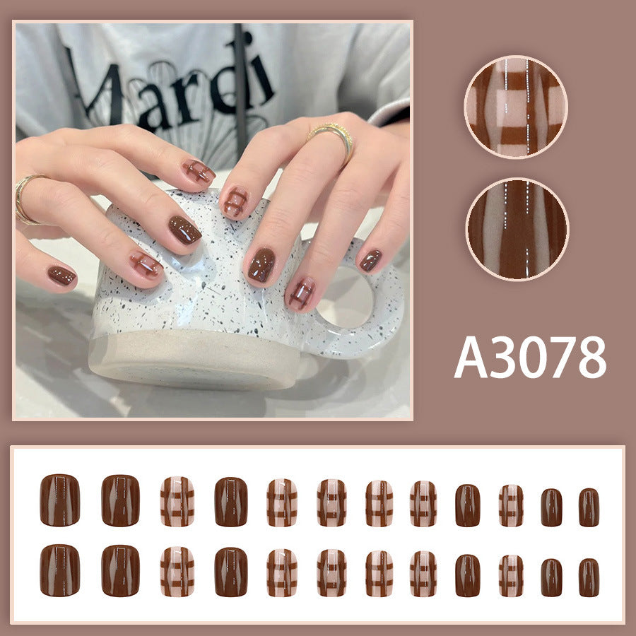 Elegant Minimalist Press-On Nail Set (24pcs) (DESIGN 7607)