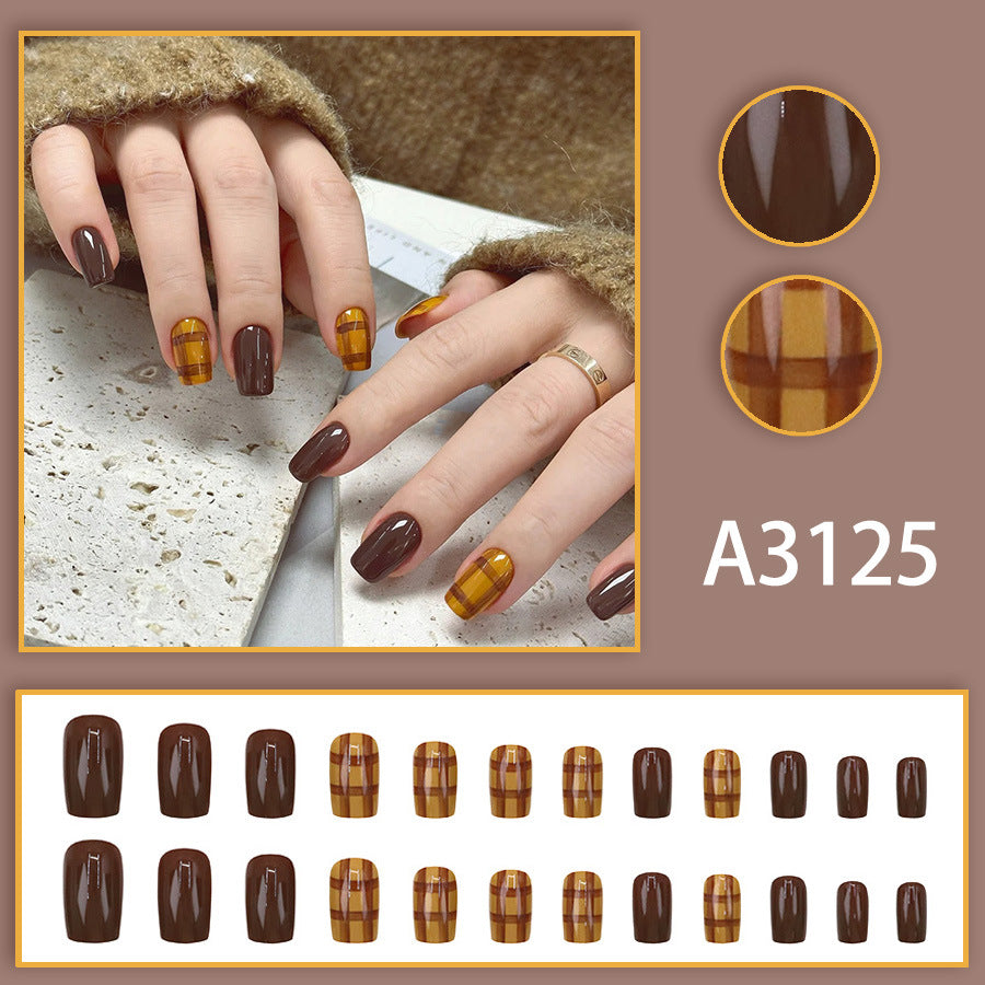 Elegant Minimalist Press-On Nail Set (24pcs) (DESIGN 7648)