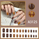 Elegant Minimalist Press-On Nail Set (24pcs) (DESIGN 7648)