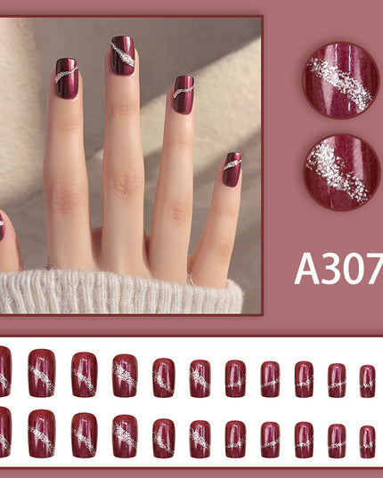 Elegant Minimalist Press-On Nail Set (24pcs) (DESIGN 7604)
