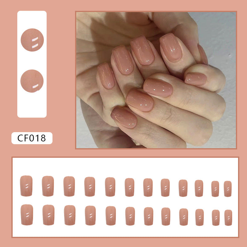 Elegant Minimalist Press-On Nail Set (24pcs) (DESIGN 7420)