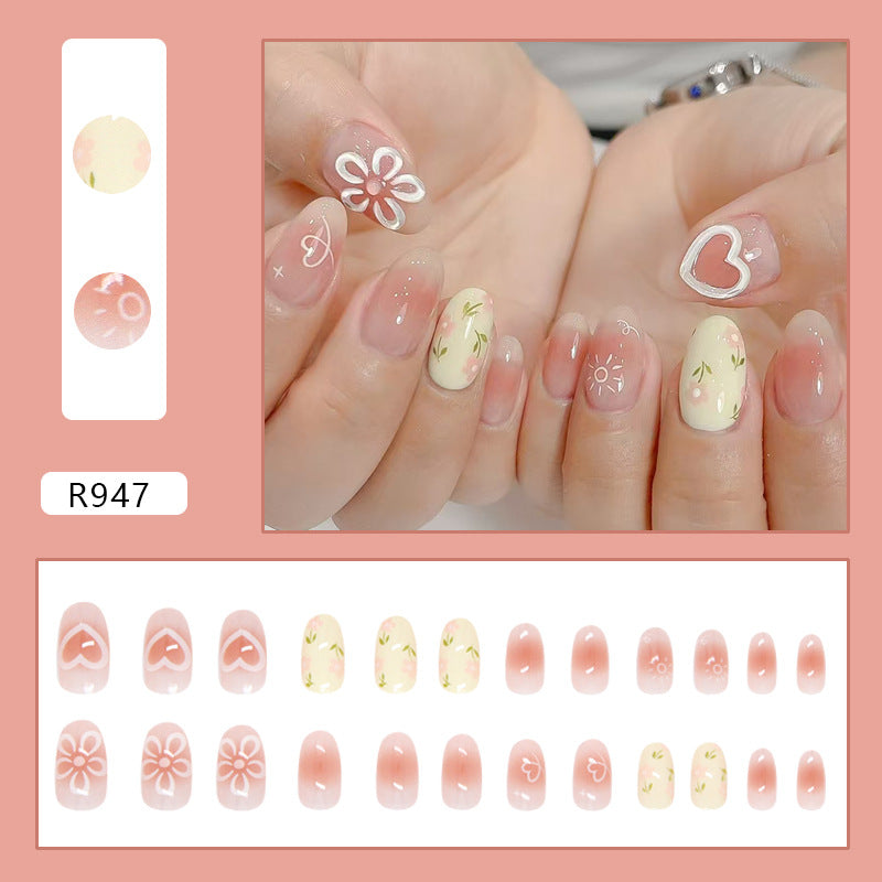 Elegant Minimalist Press-On Nail Set (24pcs) (DESIGN 7405)