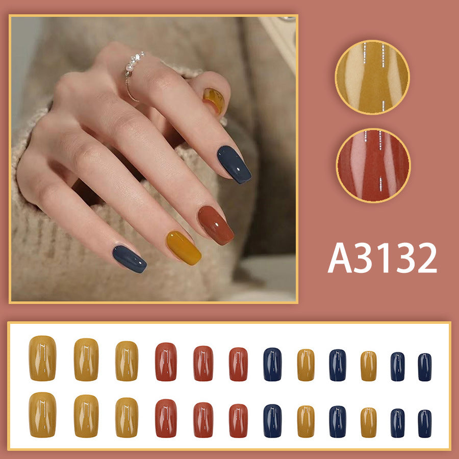 Elegant Minimalist Press-On Nail Set (24pcs) (DESIGN 7653)