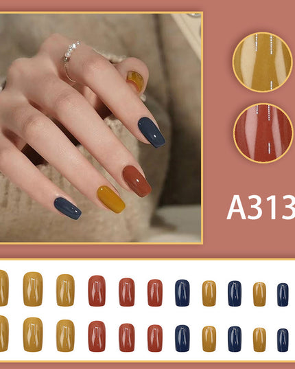 Elegant Minimalist Press-On Nail Set (24pcs) (DESIGN 7653)