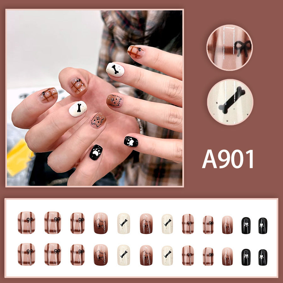 Elegant Minimalist Press-On Nail Set (24pcs) (DESIGN 7539)