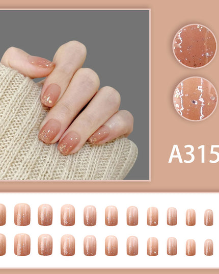 Elegant Minimalist Press-On Nail Set (24pcs) (DESIGN 7666)