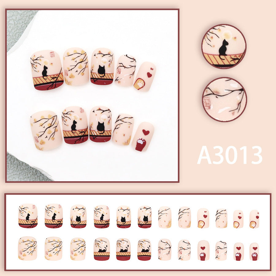 Elegant Minimalist Press-On Nail Set (24pcs) (DESIGN 7553)