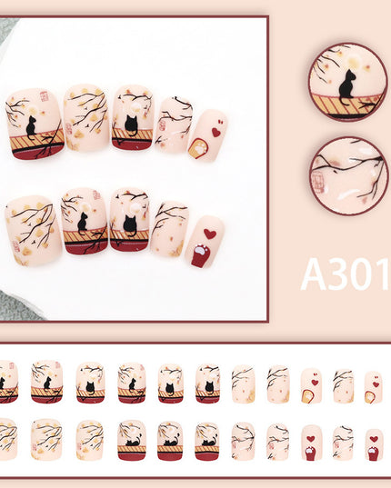 Elegant Minimalist Press-On Nail Set (24pcs) (DESIGN 7553)