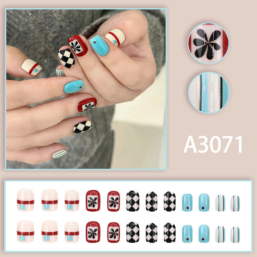 Elegant Minimalist Press-On Nail Set (24pcs) (DESIGN 7600)
