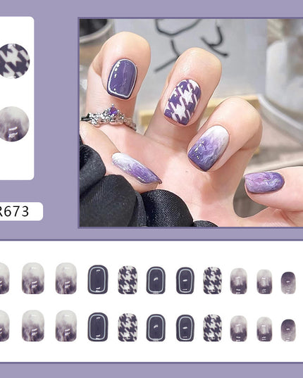 Elegant Minimalist Press-On Nail Set (24pcs) (DESIGN 7370)