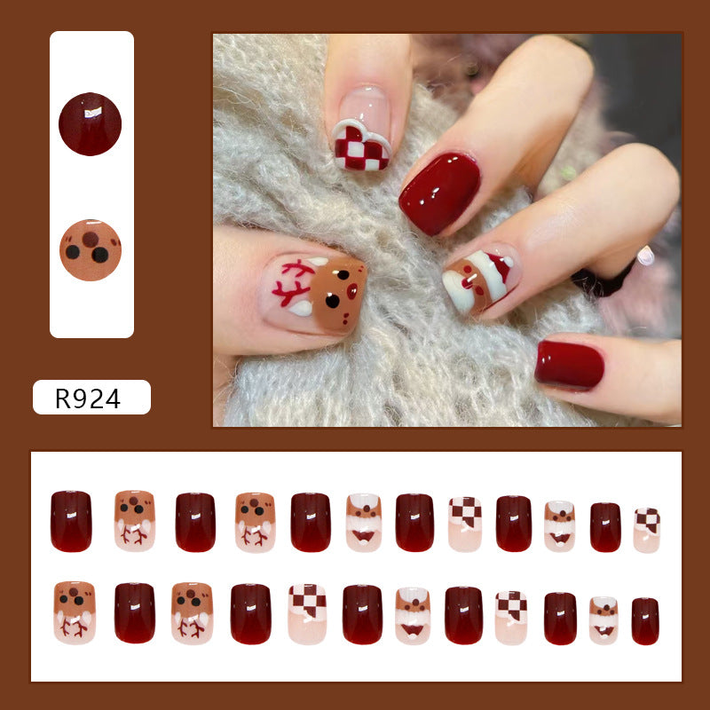 Elegant Minimalist Press-On Nail Set (24pcs) (DESIGN 7400)