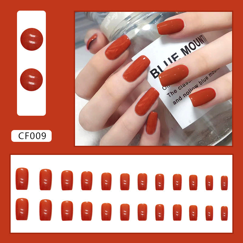 Elegant Minimalist Press-On Nail Set (24pcs) (DESIGN 7374)