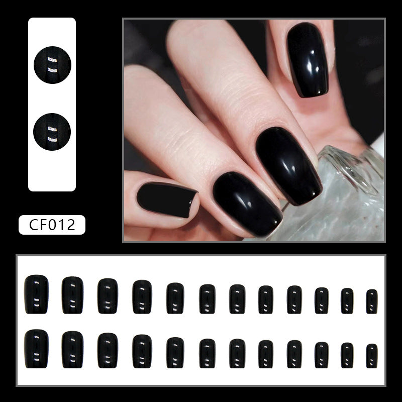 Elegant Minimalist Press-On Nail Set (24pcs) (DESIGN 7463)