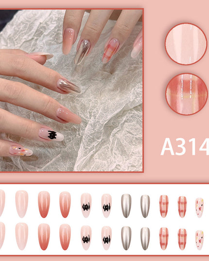 Elegant Minimalist Press-On Nail Set (24pcs) (DESIGN 7663)