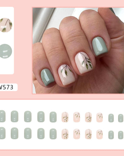 Elegant Minimalist Press-On Nail Set (24pcs) (DESIGN 7434)