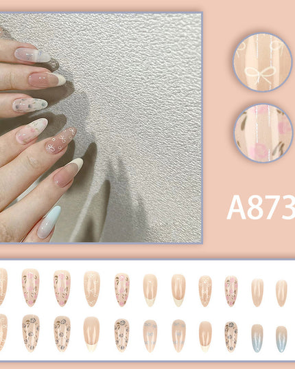 Elegant Minimalist Press-On Nail Set (24pcs) (DESIGN 7522)