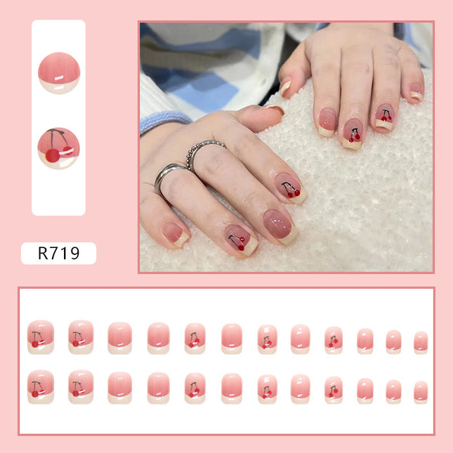 Elegant Minimalist Press-On Nail Set (24pcs) (DESIGN 7459)