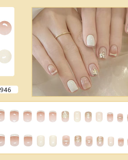 Elegant Minimalist Press-On Nail Set (24pcs) (DESIGN 7360)