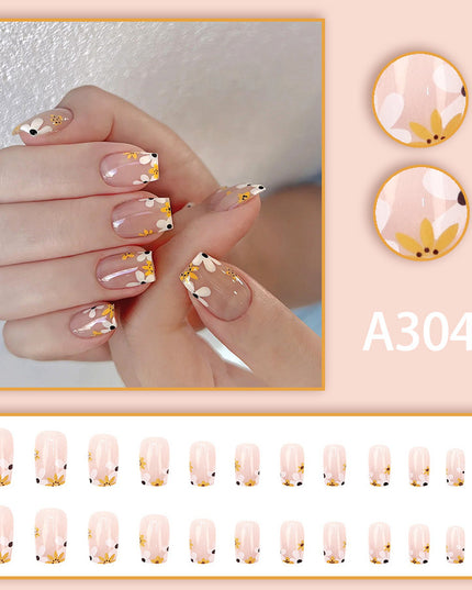 Elegant Minimalist Press-On Nail Set (24pcs) (DESIGN 7581)