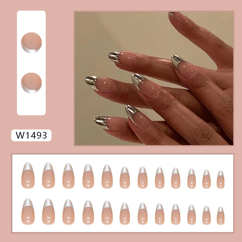 Elegant Minimalist Press-On Nail Set (24pcs) (DESIGN 7386)