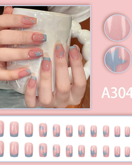 Elegant Minimalist Press-On Nail Set (24pcs) (DESIGN 7580)