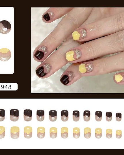 Elegant Minimalist Press-On Nail Set (24pcs) (DESIGN 7449)