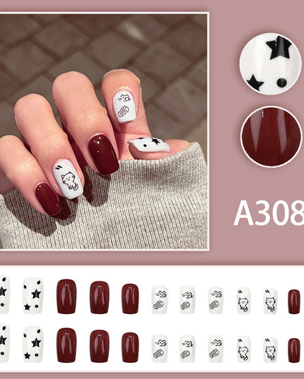 Elegant Minimalist Press-On Nail Set (24pcs) (DESIGN 7609)