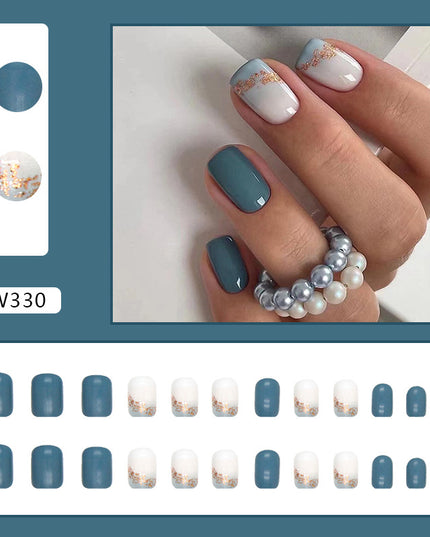 Elegant Minimalist Press-On Nail Set (24pcs) (DESIGN 7432)