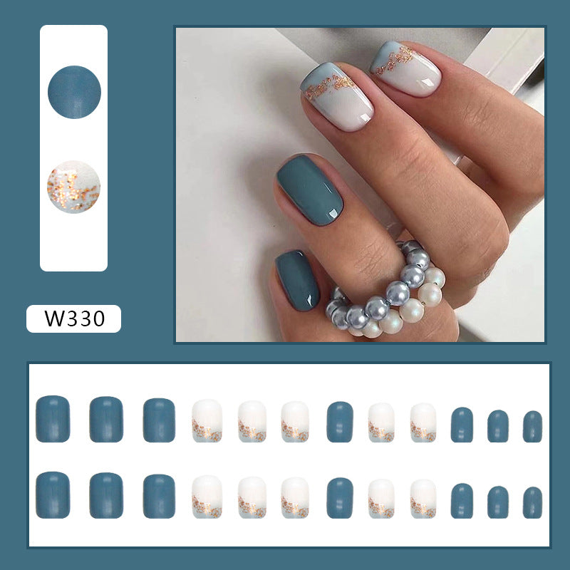 Elegant Minimalist Press-On Nail Set (24pcs) (DESIGN 7432)