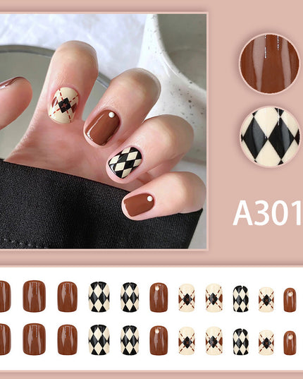 Elegant Minimalist Press-On Nail Set (24pcs) (DESIGN 7556)