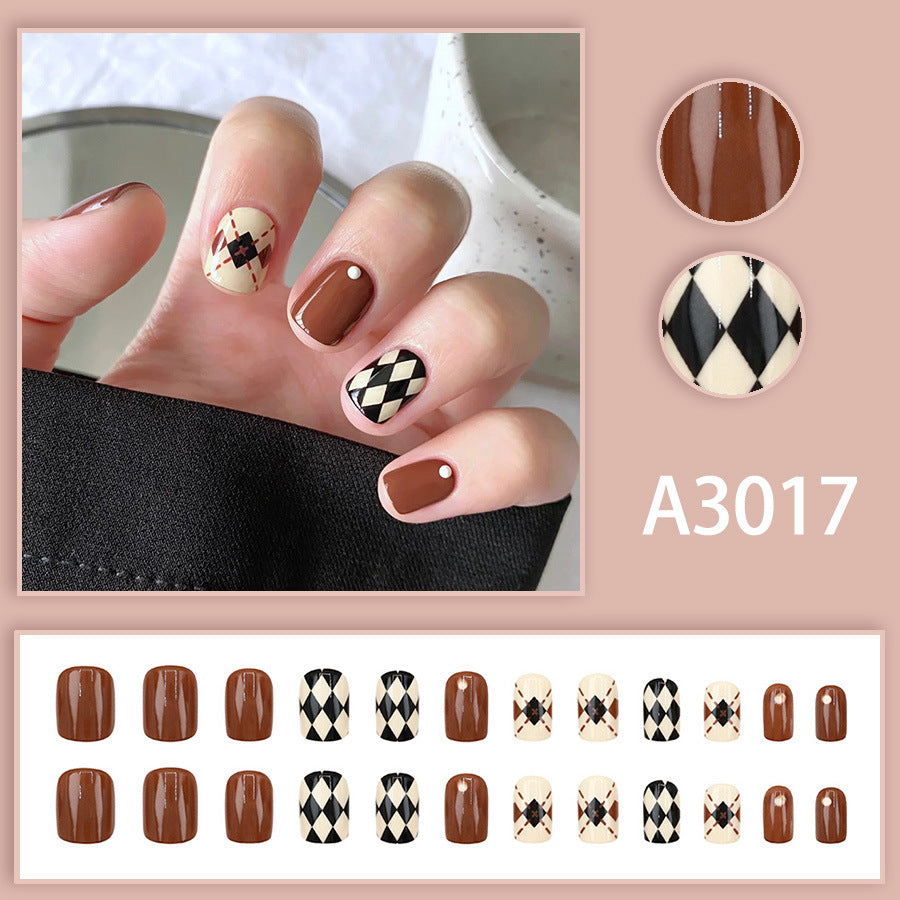Elegant Minimalist Press-On Nail Set (24pcs) (DESIGN 7556)