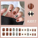 Elegant Minimalist Press-On Nail Set (24pcs) (DESIGN 7556)