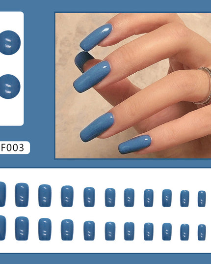 Elegant Minimalist Press-On Nail Set (24pcs) (DESIGN 7418)