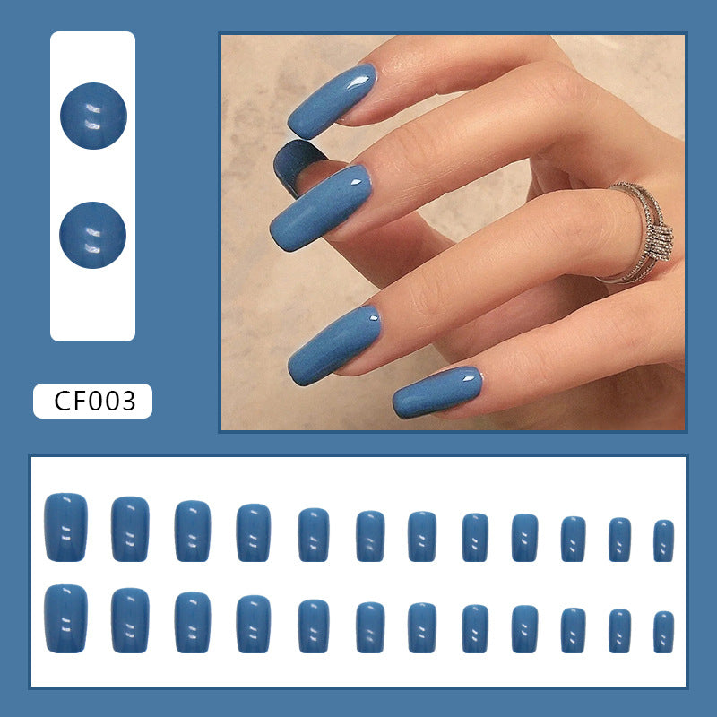 Elegant Minimalist Press-On Nail Set (24pcs) (DESIGN 7418)