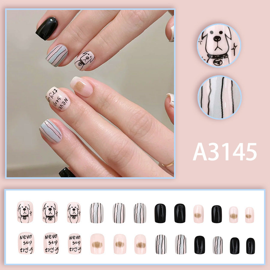Elegant Minimalist Press-On Nail Set (24pcs) (DESIGN 7662)