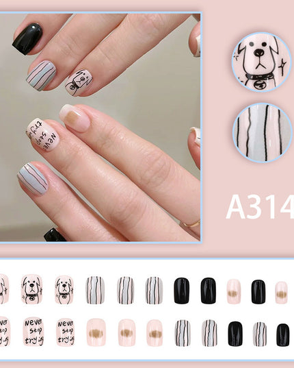 Elegant Minimalist Press-On Nail Set (24pcs) (DESIGN 7662)