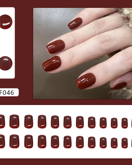 Elegant Minimalist Press-On Nail Set (24pcs) (DESIGN 7470)
