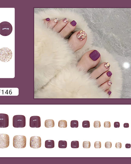 Elegant Minimalist Press-On Nail Set (24pcs) (DESIGN 7497)